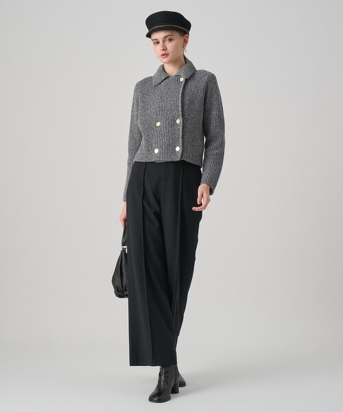 ANAYI（アナイ） カーディガン カラーミックスボクシージャケット