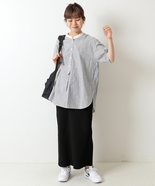 「Spick \u0026 Span」 7分袖ブラウス - グレー レディースの画像