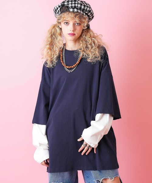 「ankoROCK」 「Rayble」長袖Tシャツ ONESIZE ブラック メンズ_画像4