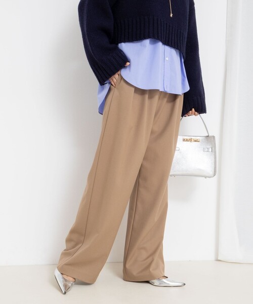 【新品】 NOLLEY'S sophi ウォッシャブルギャバジンワイドパンツ NOLLEY'S Sophi（ノーリーズソフィー） パンツ 「セットアップ対応