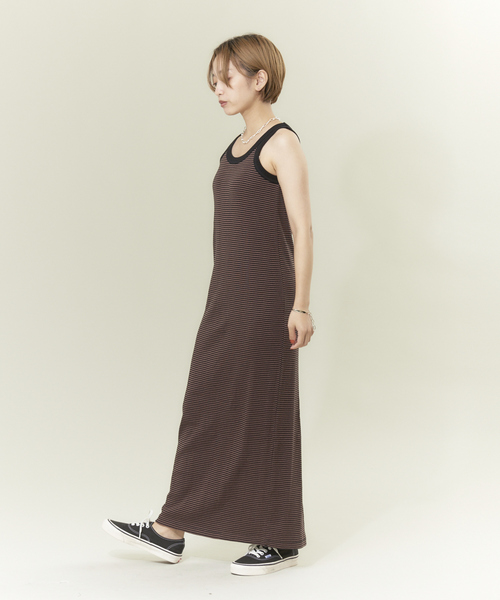 「MILLER」 ノースリーブワンピース フリー グリーン レディース_画像2