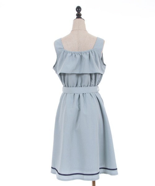 「axes femme POETIQUE」 キャミソールワンピース MEDIUM ベージュ レディース_画像4