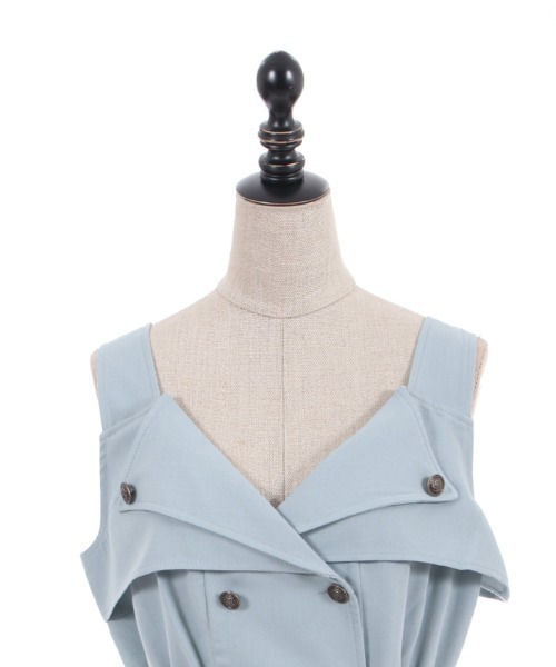 「axes femme POETIQUE」 キャミソールワンピース MEDIUM ベージュ レディース_画像5