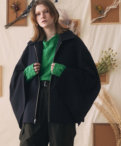 【美品】MAISON SPECIAL ブルゾン 01 MAISON SPECIAL（メゾンスペシャル） ブルゾン 1 ブラック メンズ