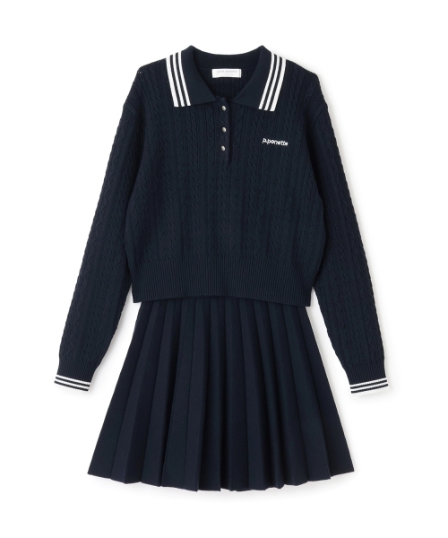 セットアップ 「130cmあり」ニットセットアップ キッズ 子供服 女の子の画像