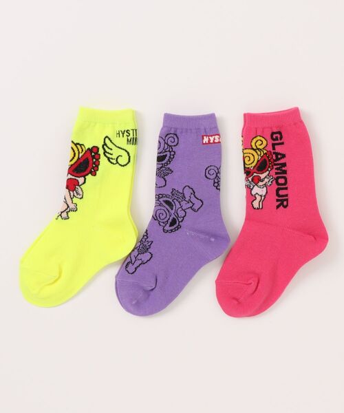 HYSTERIC MINI（ヒステリックミニ） 靴下 ANGEL MINI 3P ソックス