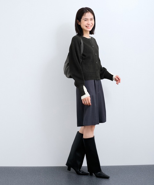 「LE CERCLE par rope'」 ニットカーディガン FREE ベージュ系その他 レディース_画像3