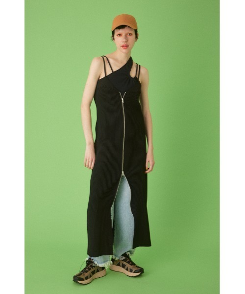 HeRIN.CYE ニットワンピース FREE ブラック レディース : ZOZOTOWN