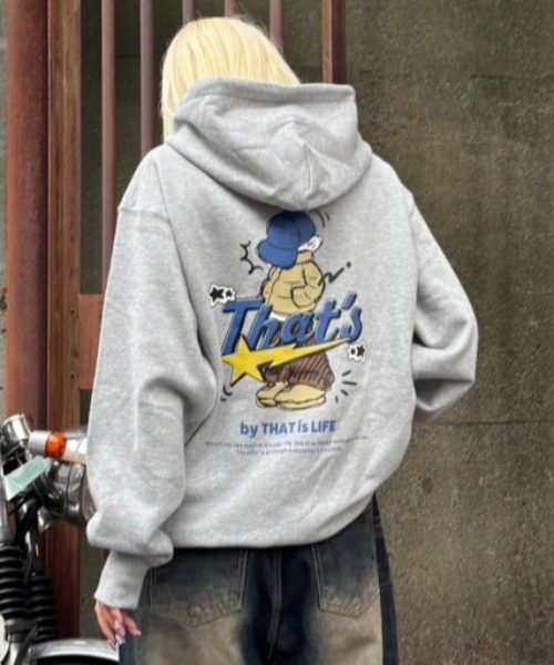 thatslife ジップパーカー　グレー That's Life ジップパーカー グレー - メルカリ