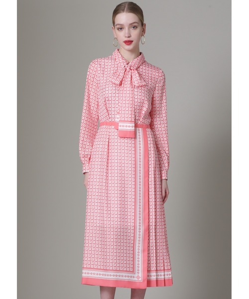 PINKY&DIANNE（ピンキー アンド ダイアン） 長袖ワンピース 36 ピンク