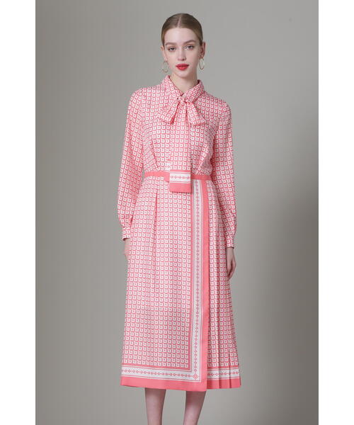 PINKY&DIANNE（ピンキー アンド ダイアン） 長袖ワンピース 36 ピンク