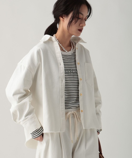 超美品レディースシャツLエンジ色 マーリエ ル カセット Maglie le cassetto 《M Maglie le cassetto