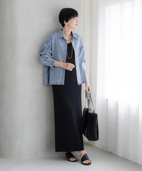 Elura（エルーラ） ブラウス シャツ 大人カラーデニムシャツ/625553 