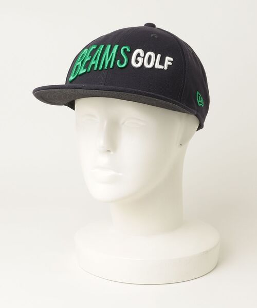 BEAMS GOLF（ビームス ゴルフ） キャップ「NEW ERAコラボ」 - ネイビー