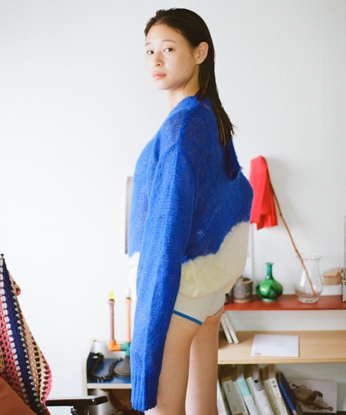 PAMM（パム） 長袖ニット FREE ライトブルー レディース : ZOZOTOWN