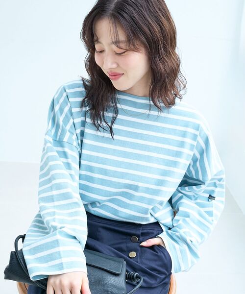 le.coeur blanc（ルクールブラン） tシャツ ルミノア ボーダーショート