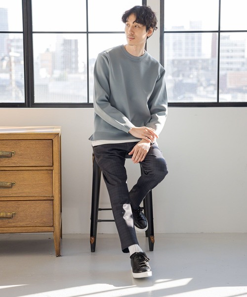 「GLOBAL WORK」 イージーパンツ LARGE ネイビー メンズ_画像5