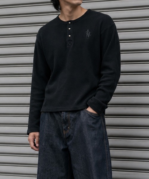 NYLAUS（ナイラス） ヘンリーネック tシャツ 「NYS」2026新作 ショート
