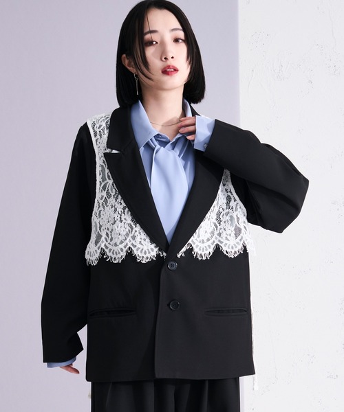 Ellno Loset（エルノロゼット） ジャケット テーラードジャケット 2way