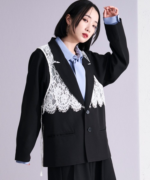 Ellno Loset（エルノロゼット） ジャケット テーラードジャケット 2way