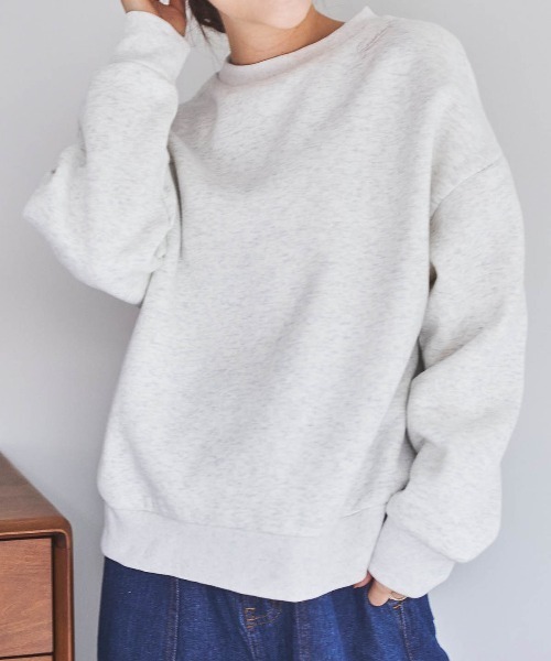 「mil」 スウェットカットソー X-SMALL オートミール レディース_画像3