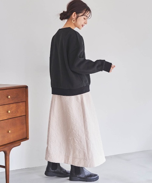 「mil」 スウェットカットソー X-SMALL オートミール レディース_画像5