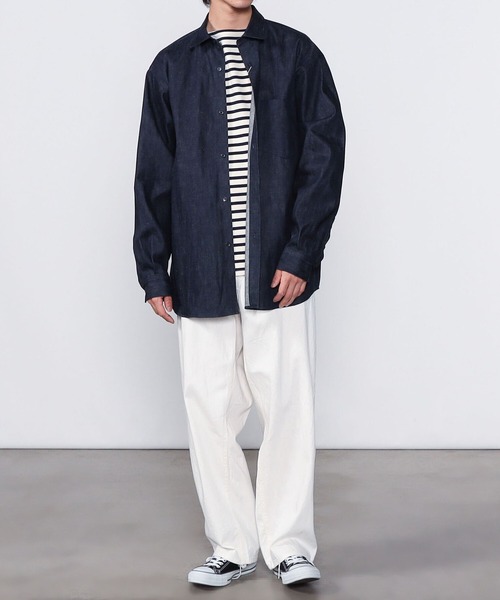 「Kaptain Sunshine」 デニムパンツ 42 インディゴブルー メンズ_画像4