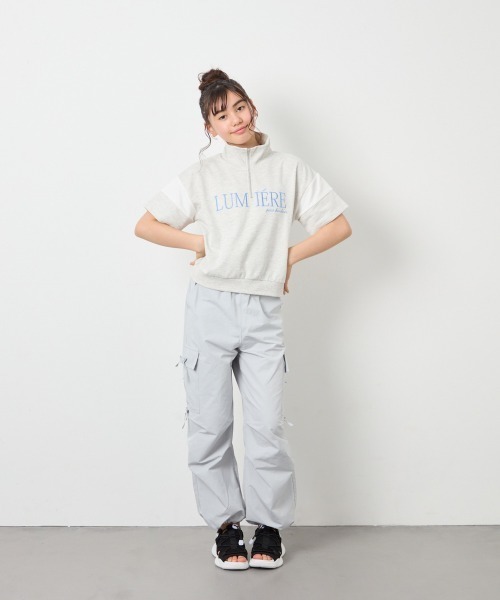 a.v.v（アー・ヴェ・ヴェ） パンツ 「120-160」サイドリボンカーゴ