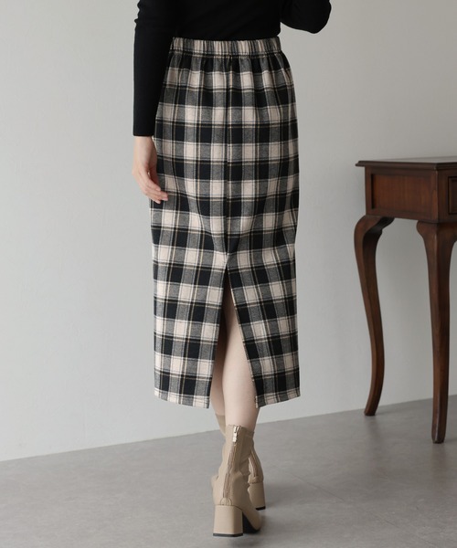 「BLUEEAST」 タイトスカート MEDIUM ブラウン レディース_画像3