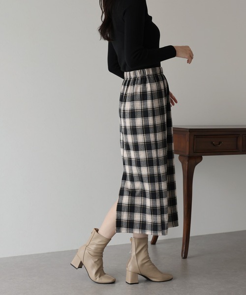 「BLUEEAST」 タイトスカート MEDIUM ブラウン レディース_画像4