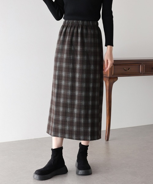 「BLUEEAST」 タイトスカート MEDIUM ブラウン レディース_画像9