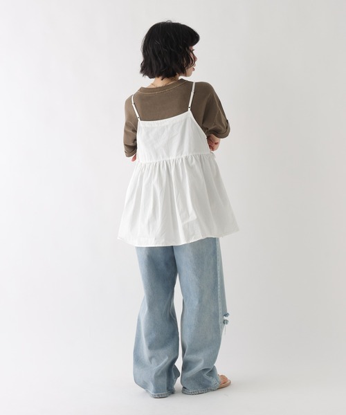 カシュクールキャミ シルク カシュクールドッキングキャミワンピース couture natural | トップス