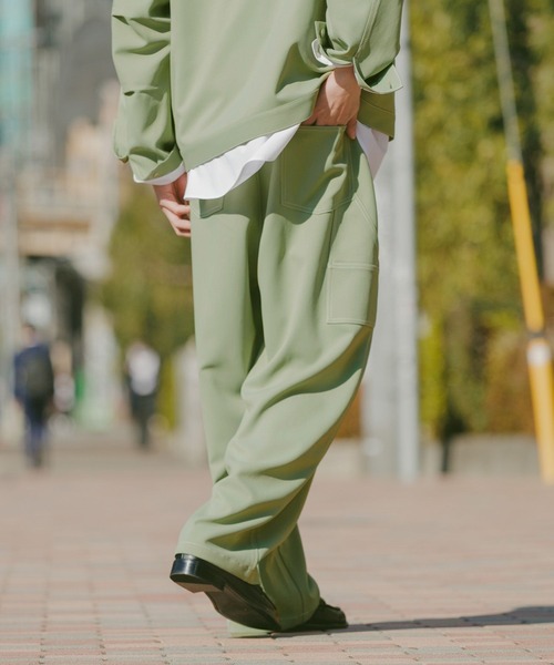 RAGEBLUE（レイジブルー） ワイドパンツ スラックス Design Stitch