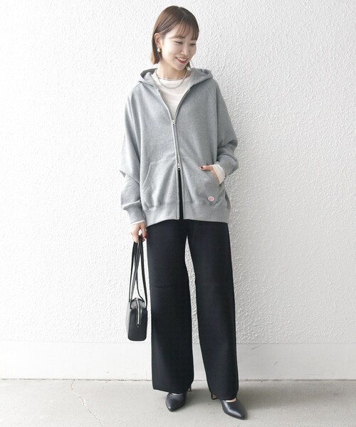 「SHIPS any」 イージーパンツ ONE SIZE ネイビー レディース_画像3