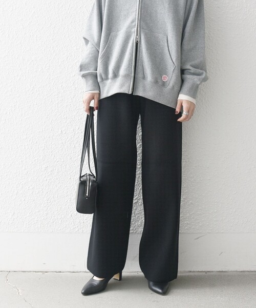 「SHIPS any」 イージーパンツ ONE SIZE ネイビー レディース_画像5