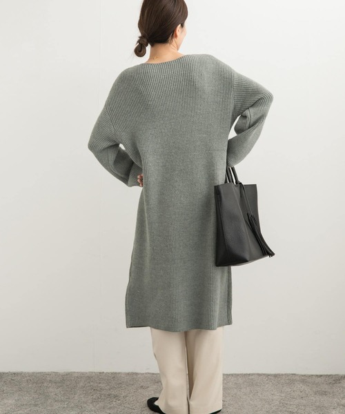 「URBAN RESEARCH DOORS」 ニットワンピース MEDIUM マスタード レディース_画像3