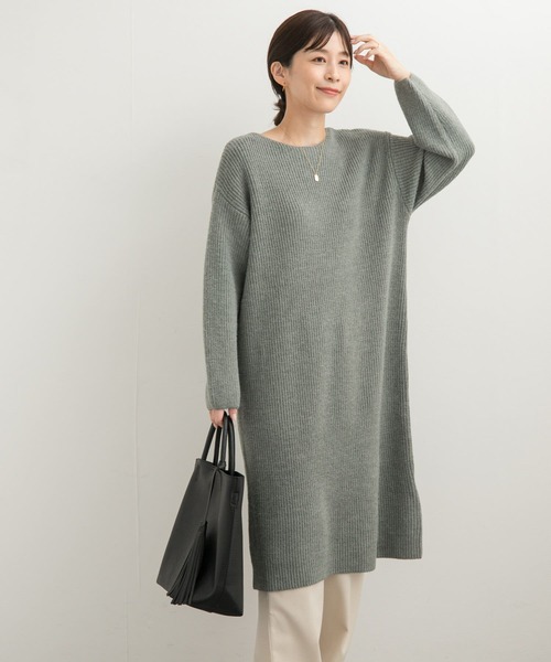 「URBAN RESEARCH DOORS」 ニットワンピース MEDIUM マスタード レディース_画像5