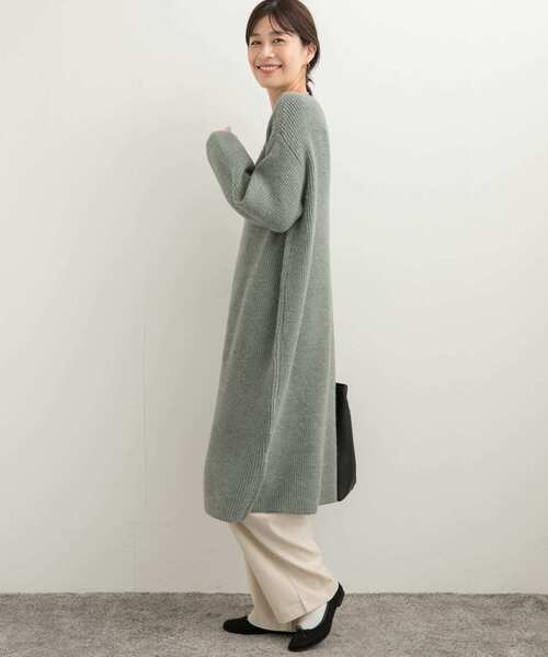 「URBAN RESEARCH DOORS」 ニットワンピース MEDIUM マスタード レディース_画像9