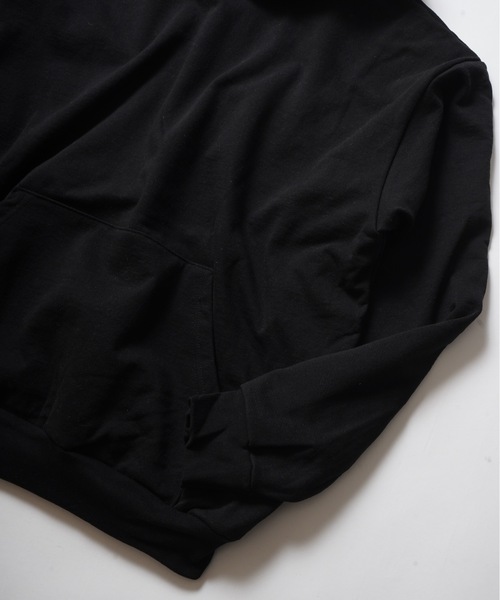 「LOS ANGELES APPAREL」 プルオーバーパーカー LARGE ブラック メンズ_画像4