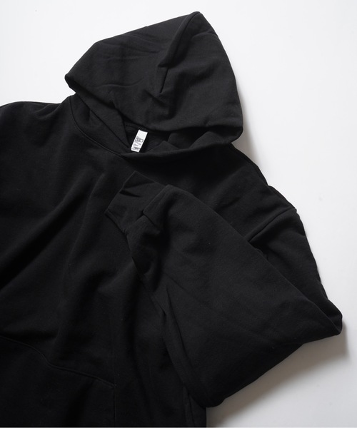 「LOS ANGELES APPAREL」 プルオーバーパーカー LARGE ブラック メンズ_画像5
