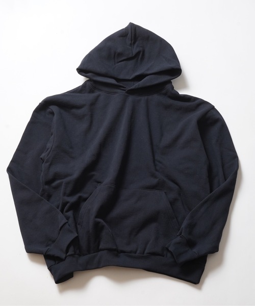 「LOS ANGELES APPAREL」 プルオーバーパーカー LARGE ブラック メンズ_画像7