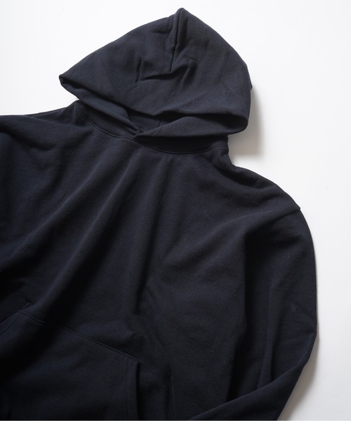 「LOS ANGELES APPAREL」 プルオーバーパーカー LARGE ブラック メンズ_画像8