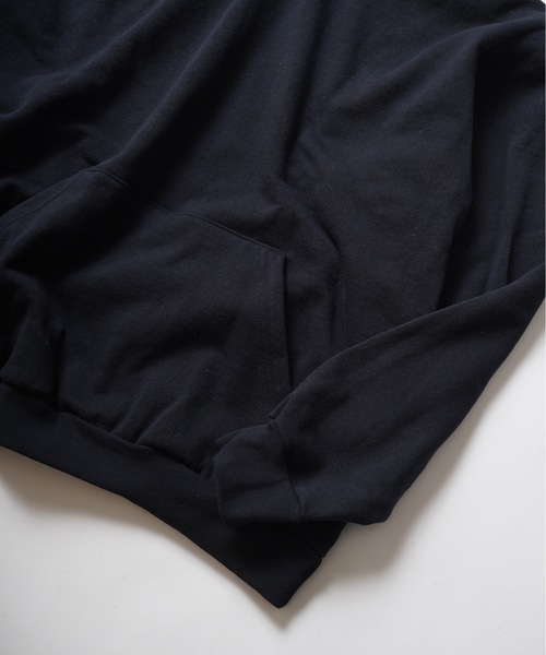 「LOS ANGELES APPAREL」 プルオーバーパーカー LARGE ブラック メンズ_画像9