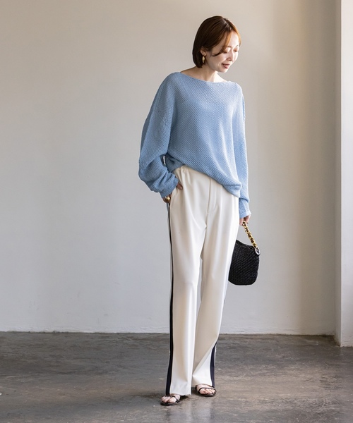 「NOBLE」 パンツ 36 ホワイト レディースの画像