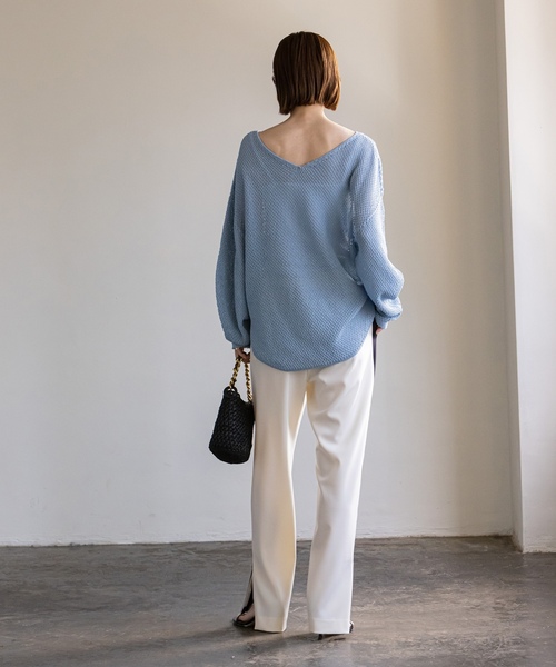 「NOBLE」 パンツ 36 ホワイト レディースの画像