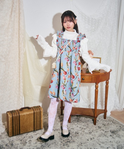 「kutir」 サロペットスカート FREE ブルー レディース_画像3