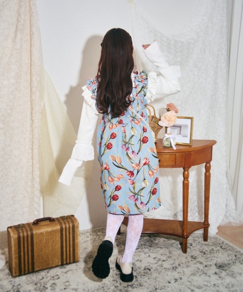 「kutir」 サロペットスカート FREE ブルー レディース_画像5