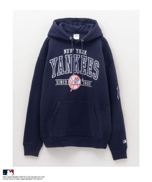 MLB プルオーバーパーカー X-LARGE ネイビー メンズ : ZOZOTOWN Yahoo