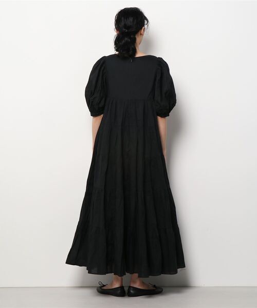 「MARIHA」 半袖ワンピース 36 ブラック レディース_画像3
