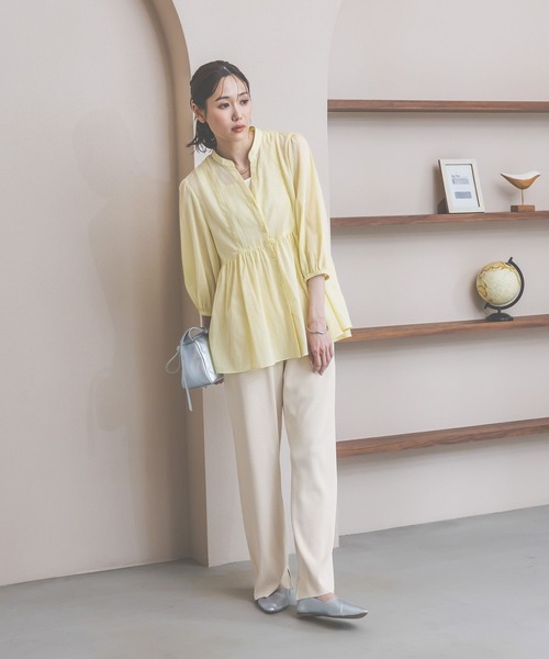 claireさま❤︎ご専用❤︎HEVE⭐️クロワッサンカラーブラウス パウダーサテンブラウス/le.coeur blanc(ルクールブラン)｜ルクール